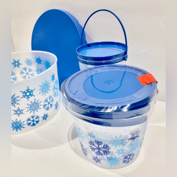 ❄️ Holiday Storage Bundle- Blue Snowflake Design NWT - Picture 11 of 11
